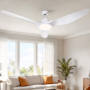 64'' Ceiling Fan with LED Light & Remote | DC Motor | 3 Blades