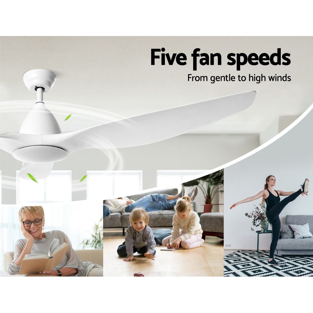 64'' Ceiling Fan with LED Light & Remote | DC Motor | 3 Blades