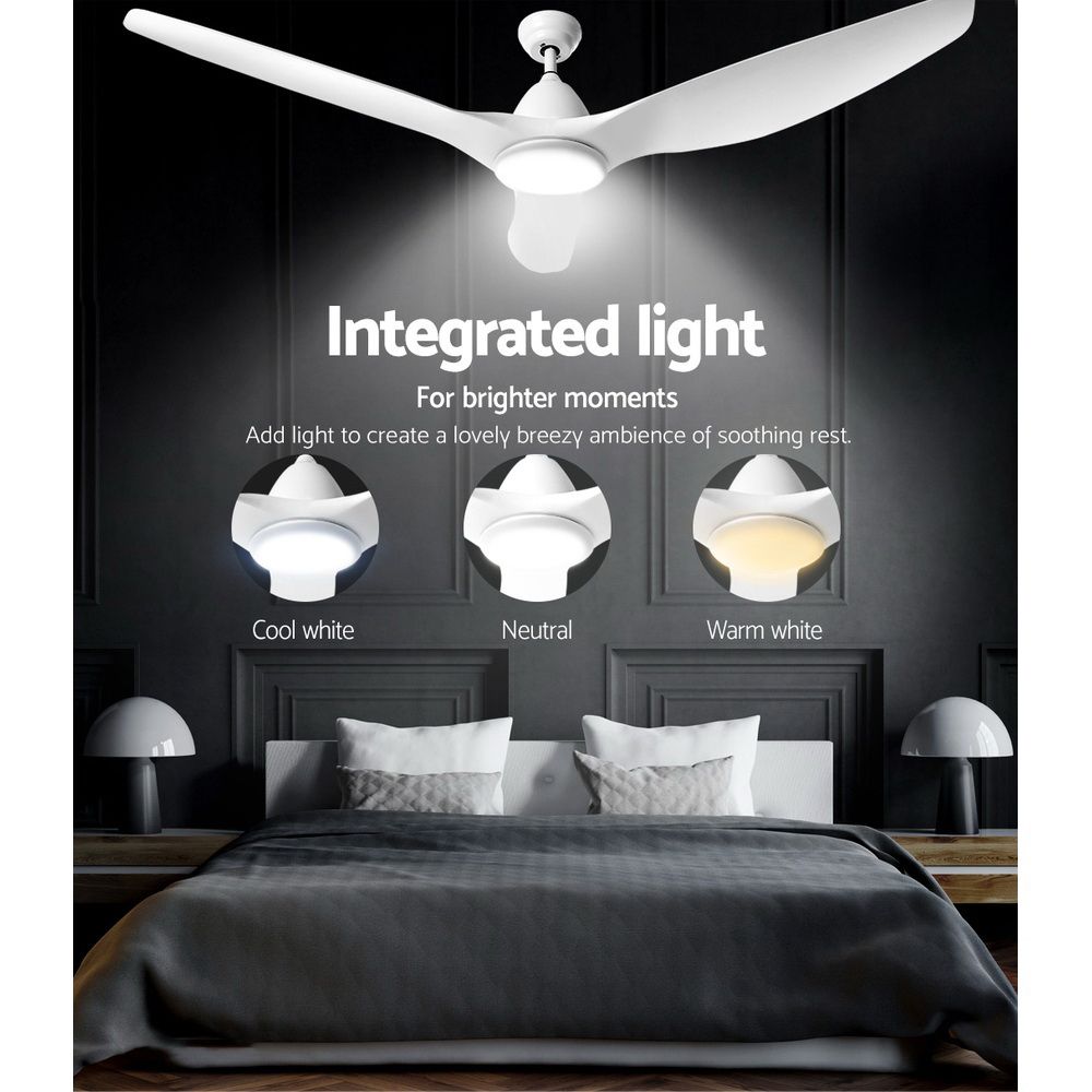 64'' Ceiling Fan with LED Light & Remote | DC Motor | 3 Blades