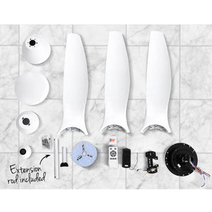 64'' Ceiling Fan with LED Light & Remote | DC Motor | 3 Blades