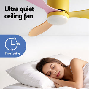 52 Inch Ceiling Fan with Light | 3 Blades | DC Motor | Remote | Multicolour