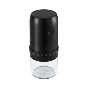 Devanti Electric Coffee Grinder USB-C Rechargeable Portable Coffee Bean Grinder with 40 Precise Grind Settings | Automatic Spice Nut Pepper Grinder Mill with Cleaning Brush & Ground Coffee Container for Home Office Camping Travel, Black