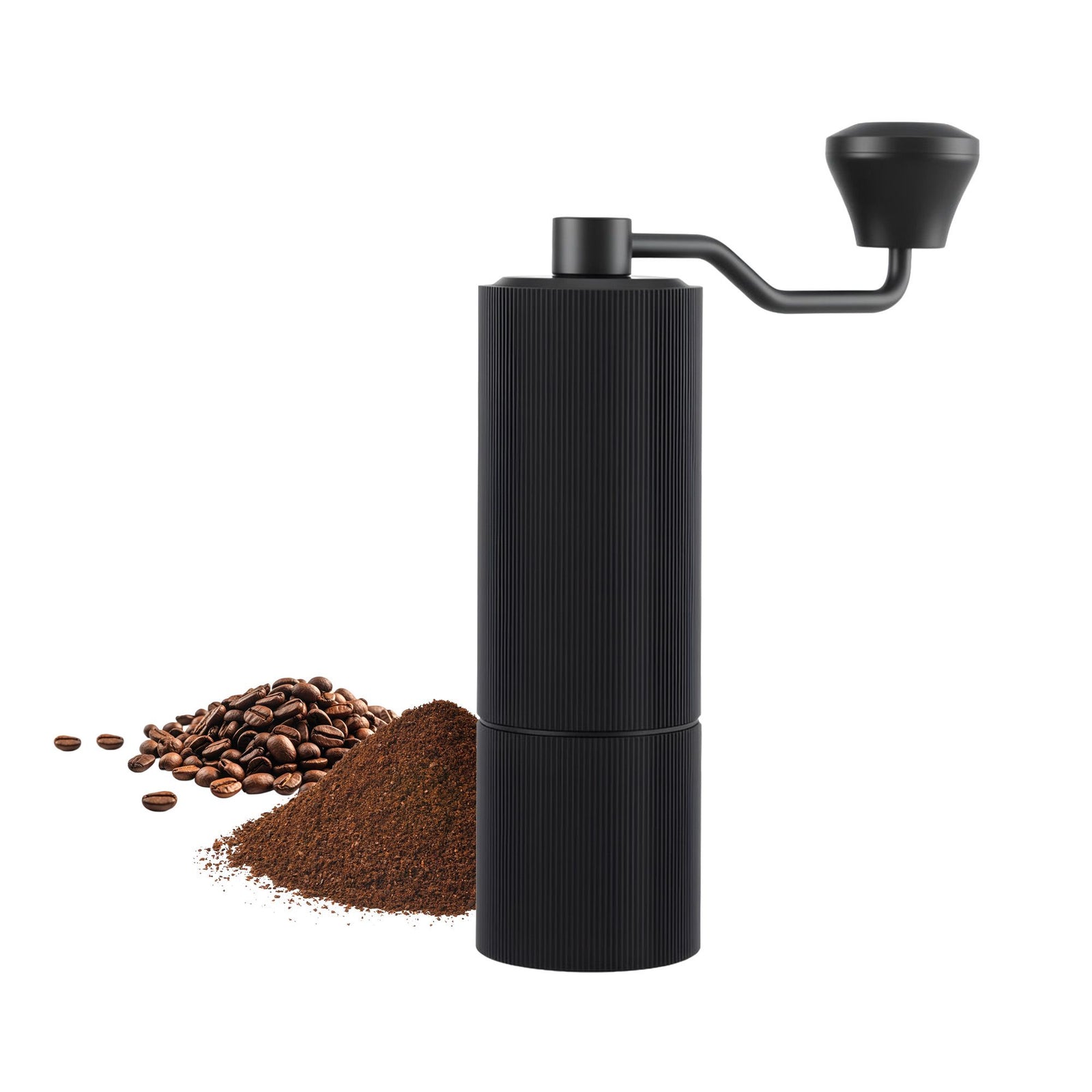 Manual Coffee Grinder | 24 Setting Stainless Steel Burr Grinder | Black