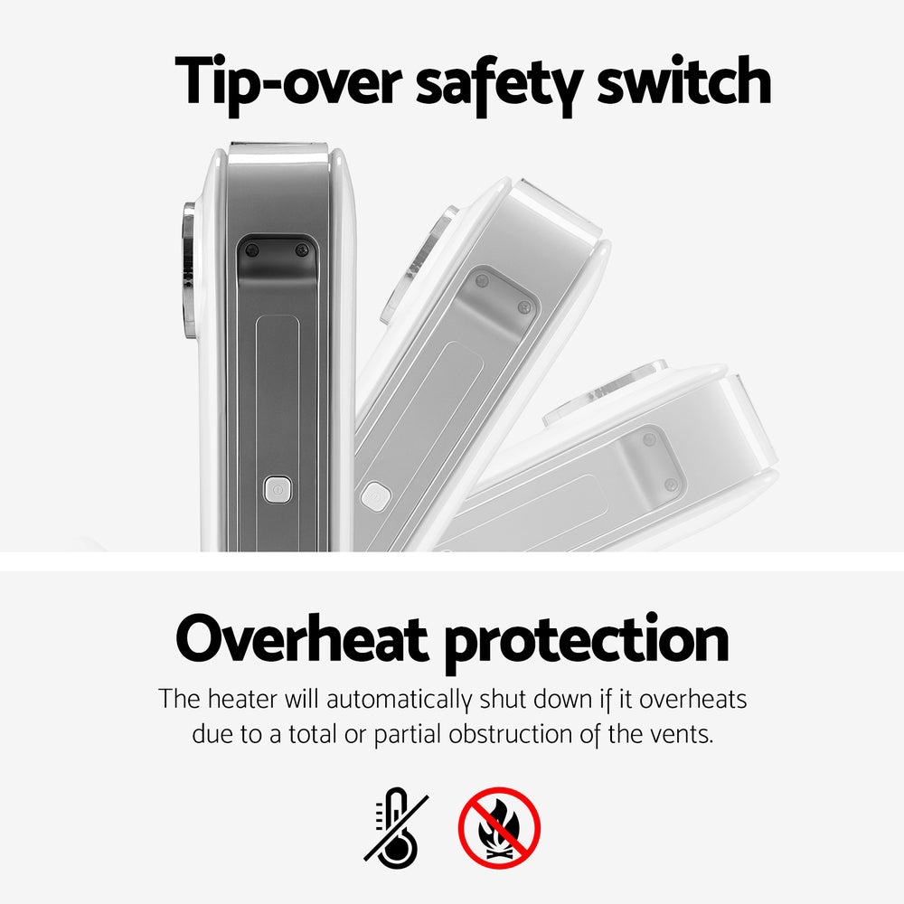 Devanti Electric Convection Heater | White | 2000W