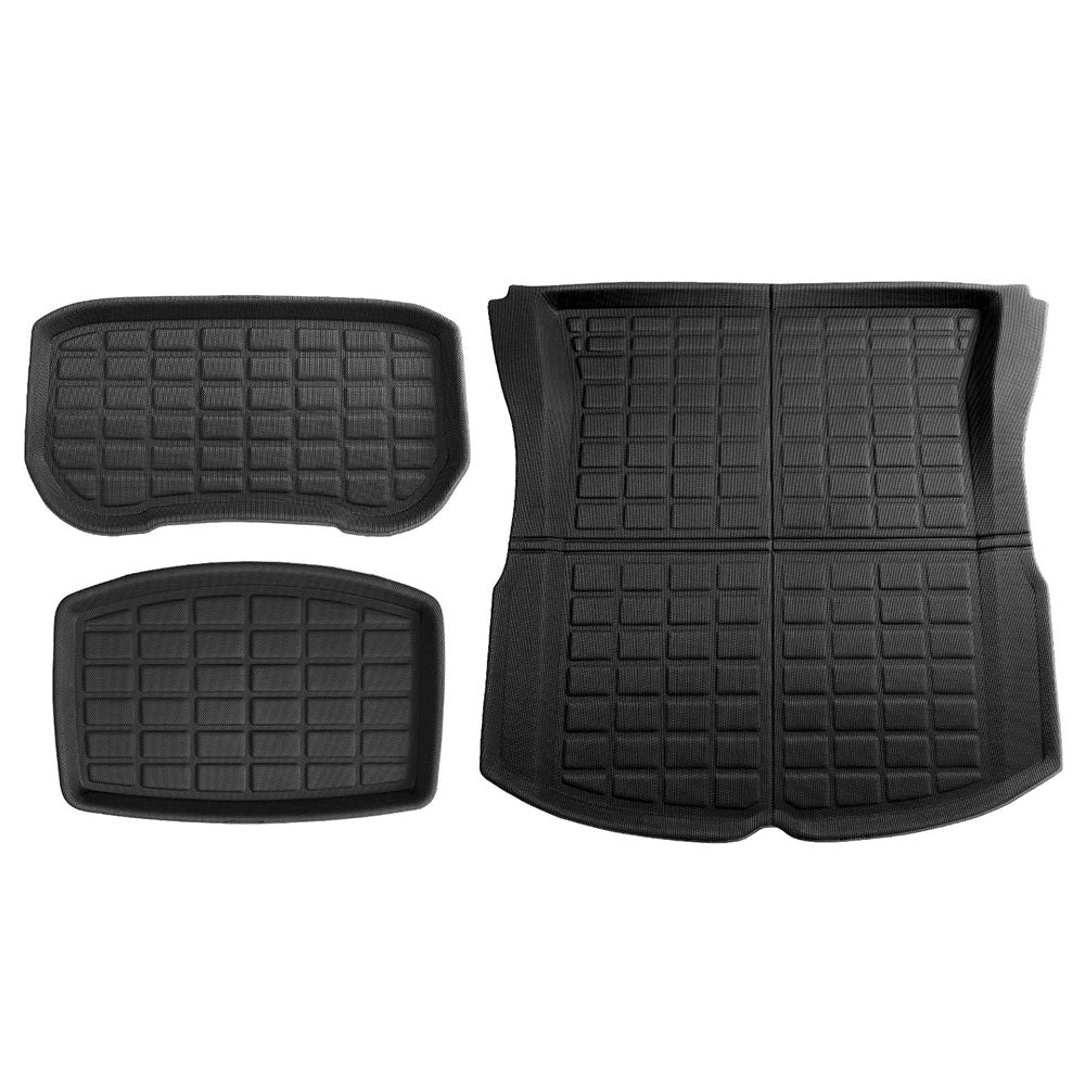 Tesla Model 3 Highland 2024 Boot Liner | Rear Frunk Cargo Trunk Mats | Weisshorn