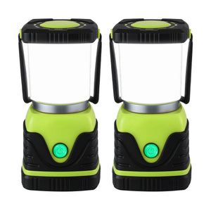 Waterproof LED Camping Lanterns | 2 Pack | 1000 Lumens | Tent & Emergency Lights (Pack B)