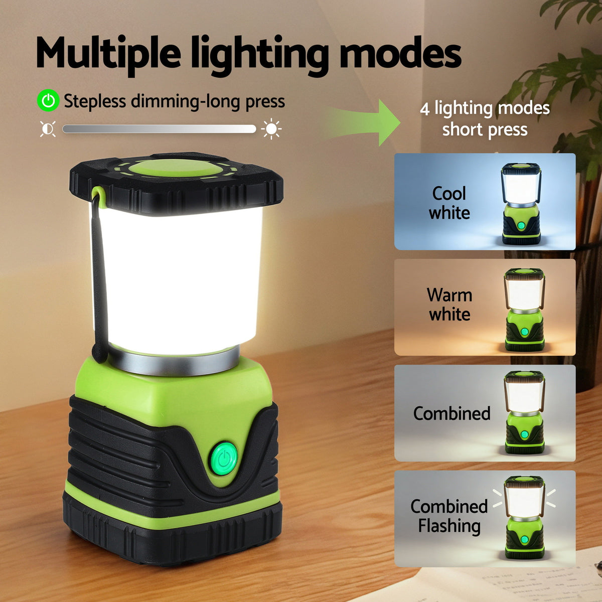 Waterproof LED Camping Lanterns | 2 Pack | 1000 Lumens | Tent & Emergency Lights (Pack B)