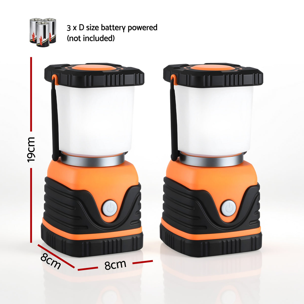 LED Camping Lanterns Set 2pc | 1000LM | Waterproof | Portable Emergency Lights (Pack A)