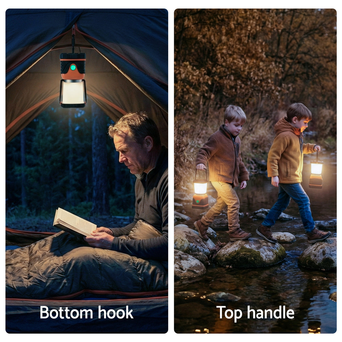 LED Camping Lanterns Set 2pc | 1000LM | Waterproof | Portable Emergency Lights (Pack A)