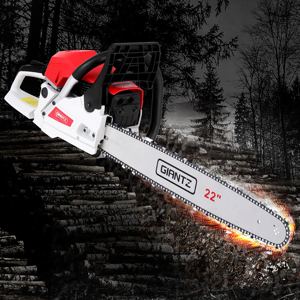 Petrol Chainsaw | 74CC | 22" Bar | E-Start Tree Pruning Chain Saw