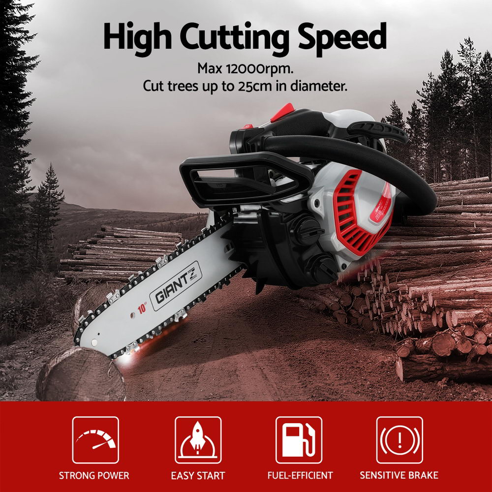 Petrol Chainsaw | 25cc | 10" Bar | Lightweight Pruning Saw