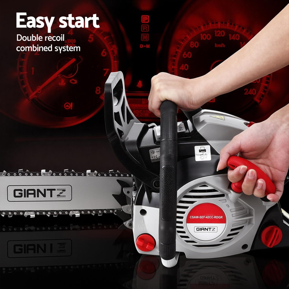 Petrol Chainsaw | 42cc | 16" Bar | Lightweight Cutting Saw