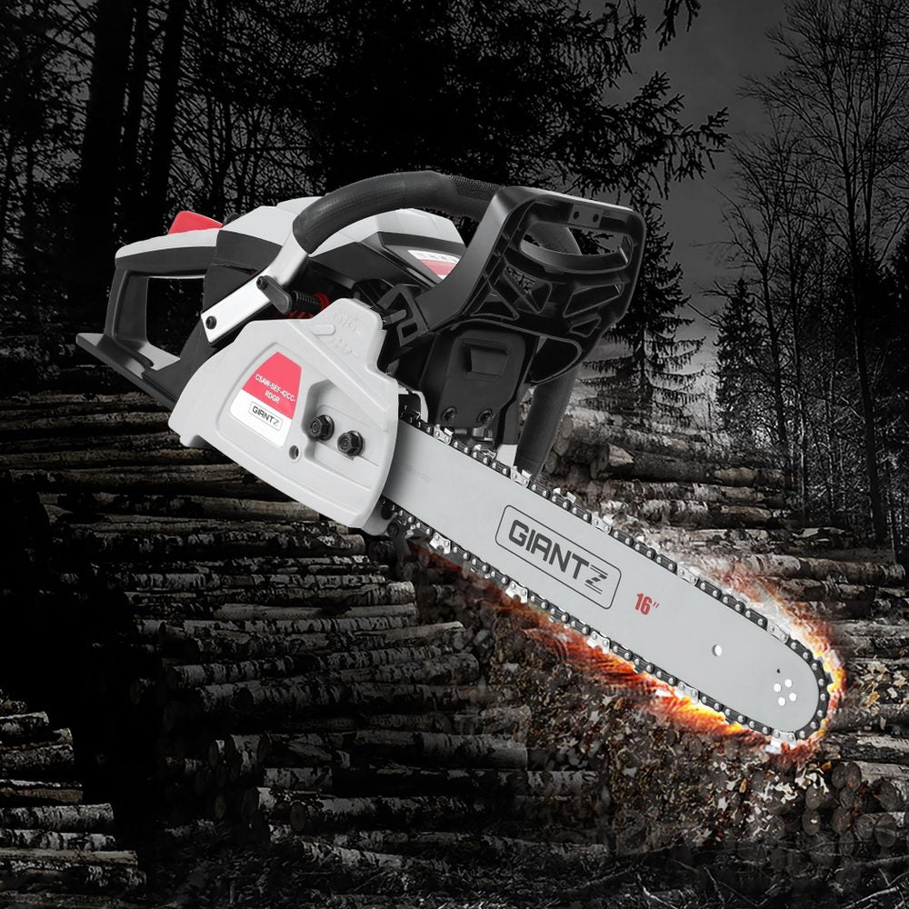 Petrol Chainsaw | 42cc | 16" Bar | Lightweight Cutting Saw