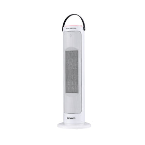 2000W Ceramic Tower Heater | Oscillating Indoor Space Heater | White