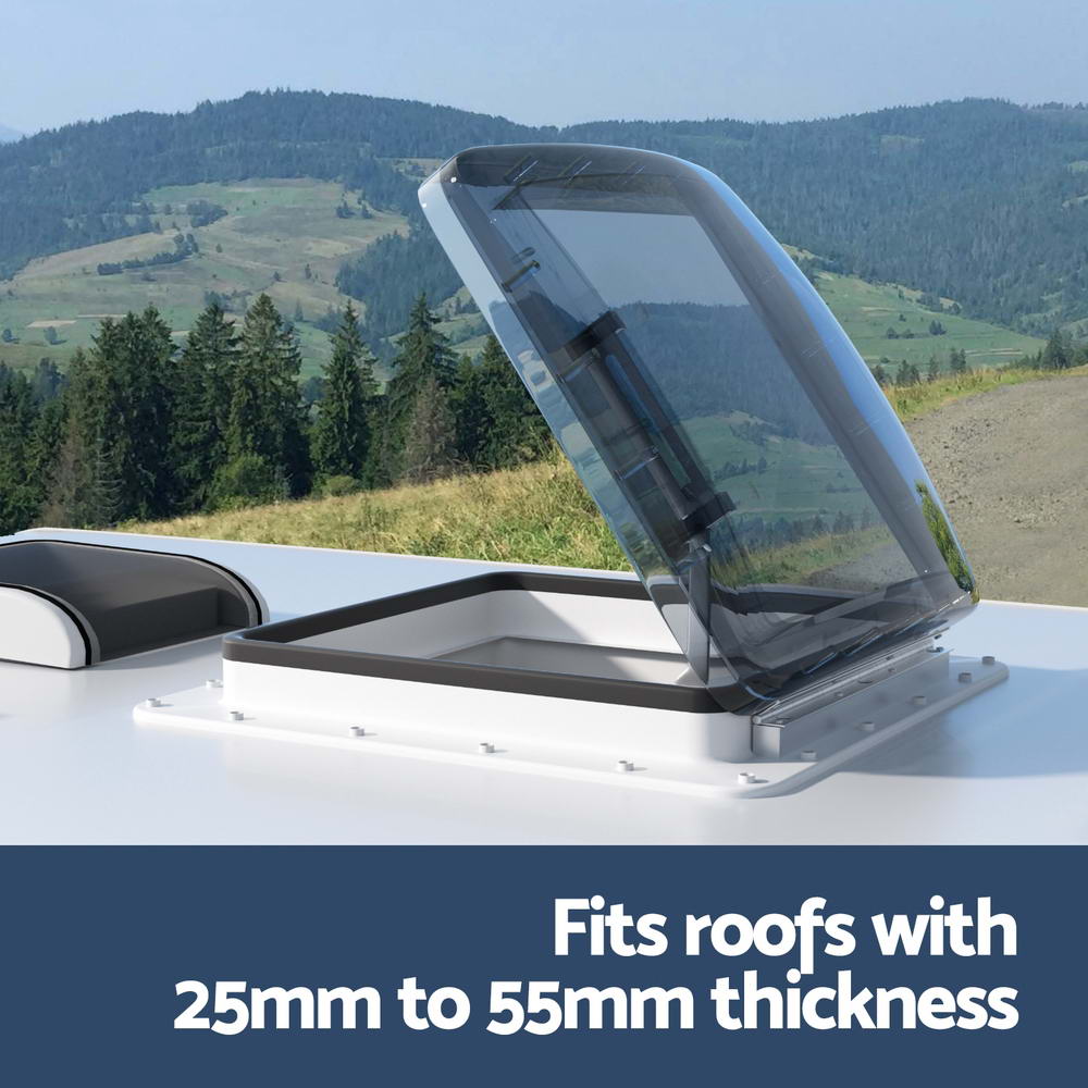 Weisshorn Caravan Roof Vent | Air Exhaust Hatch | RV Camper | White