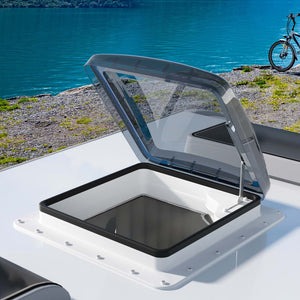 Weisshorn Caravan Roof Vent | Air Exhaust Hatch | RV Camper | White