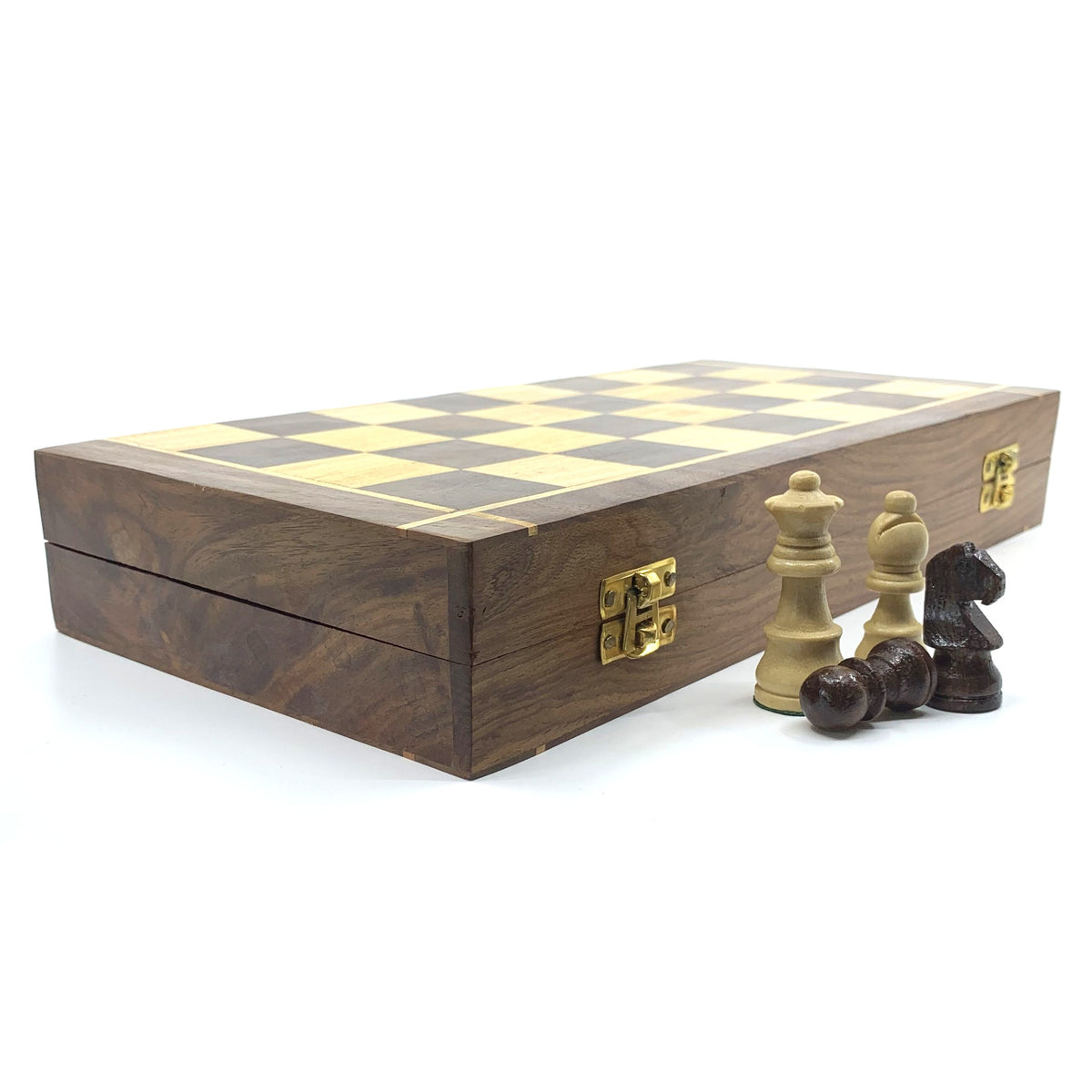 Handmade Wooden Chess Set | 35 X 35cm | Clearance!!
