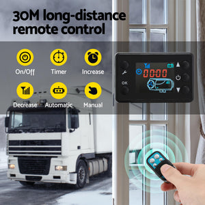 Giantz Diesel Air Heater All-in-one 12/24V 5KW LCD Remote Control for Car RV Indoors machinery