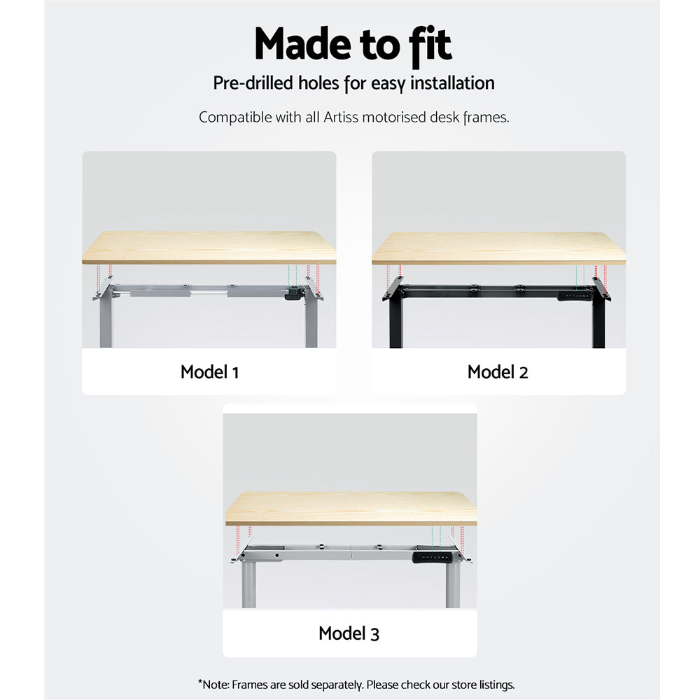 Standing Desk Top | White Oak | 120CM
