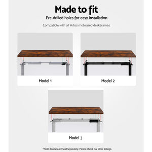 Standing Desk Top | Rustic Brown | 140CM