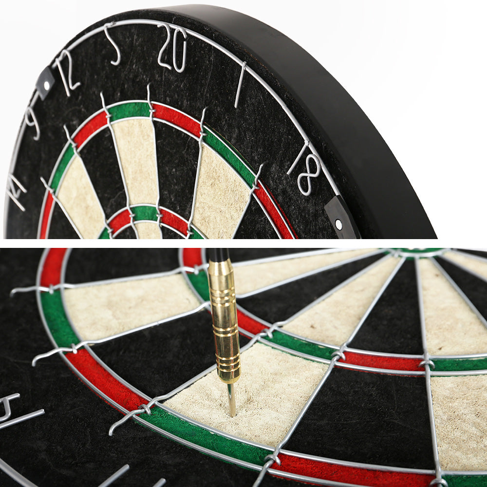 18" Dartboard | Dart Board | With Steel Darts | Wooden Cabinet | Party Game