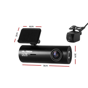 UL-tech Dash Camera | 4K | Hidden Front Rear | WiFi