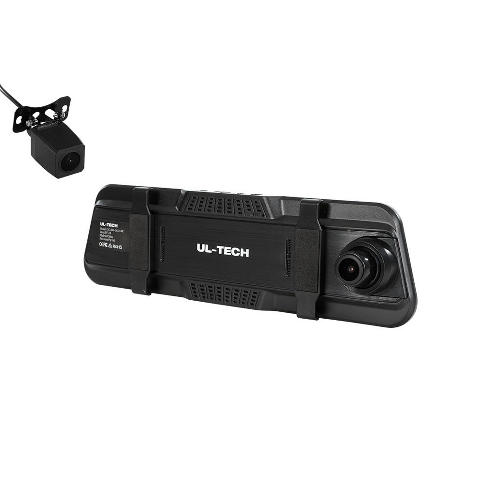 UL-tech Dash Camera | 1080P 9.66" | Front and Rear View Cam | Car DVR Recorder