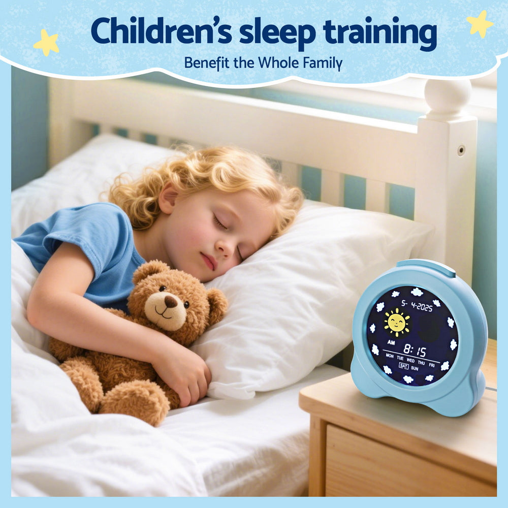 Digital Day Clock 3.8" | Calendar & Alarm | LCD Display | Blue