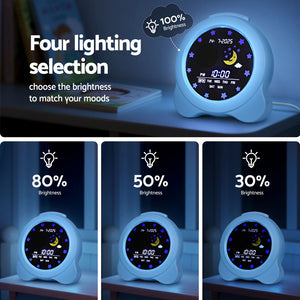 Digital Day Clock 3.8" | Calendar & Alarm | LCD Display | Blue