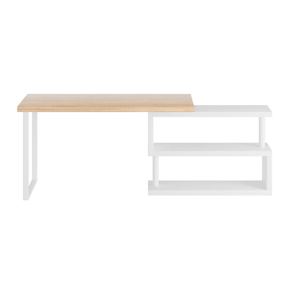 Computer Desk | Bookshelf | 140CM | White