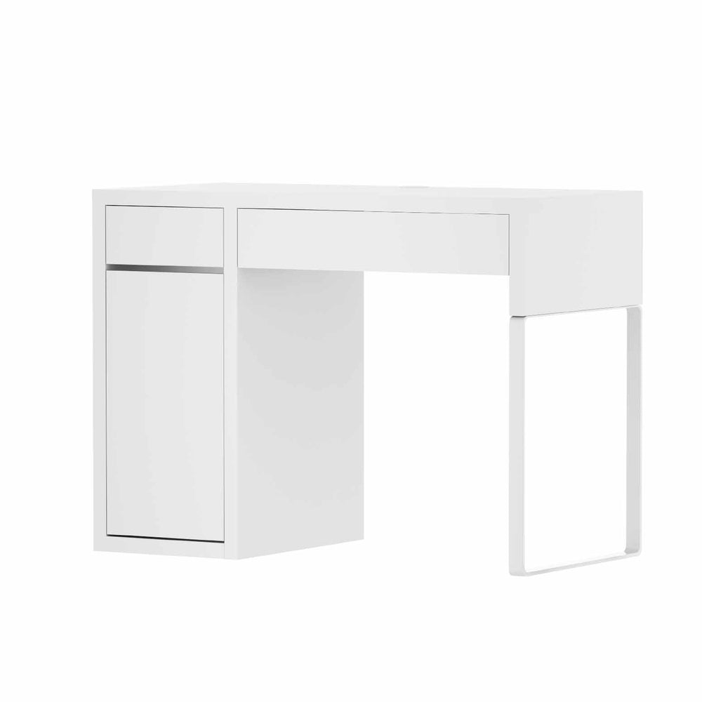 Computer Desk | Drawer Cabinet | White