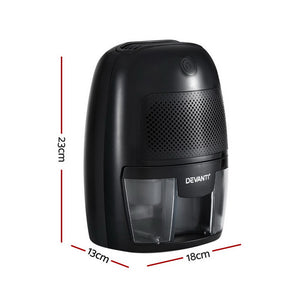 Devanti Dehumidifier | 600ml | Air Purifier | Black