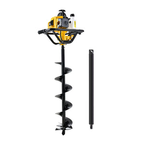 Petrol Post Hole Digger | 82CC | 200mm Auger Drill | Extension Bits Included