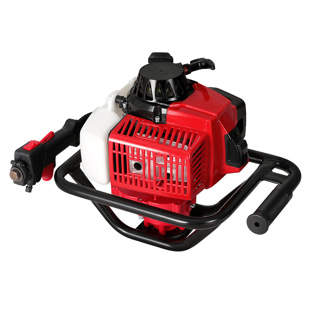 Petrol Post Hole Digger Motor | 92CC Engine Only | Red | High-Power Auger Engine