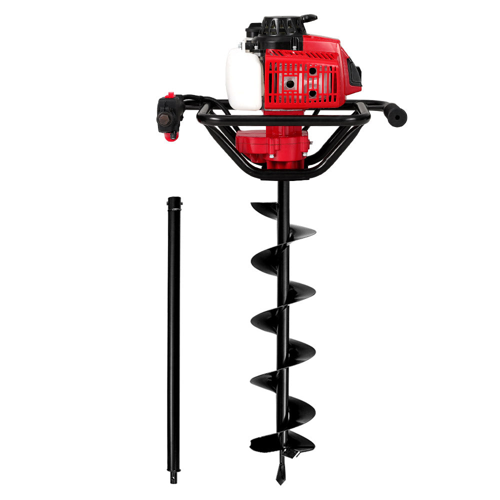 Petrol Post Hole Digger | 80CC | 200mm Drill Extension Auger Bits