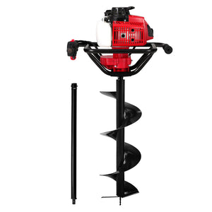 Petrol Post Hole Digger | 80CC | 300mm Drill Extension Auger Bits