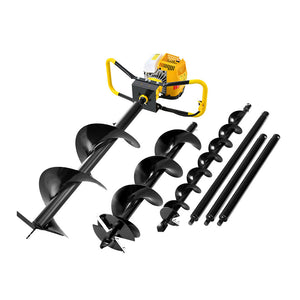 Petrol Post Hole Digger | 74CC | Motor Drill | Extension Auger Bits Kit