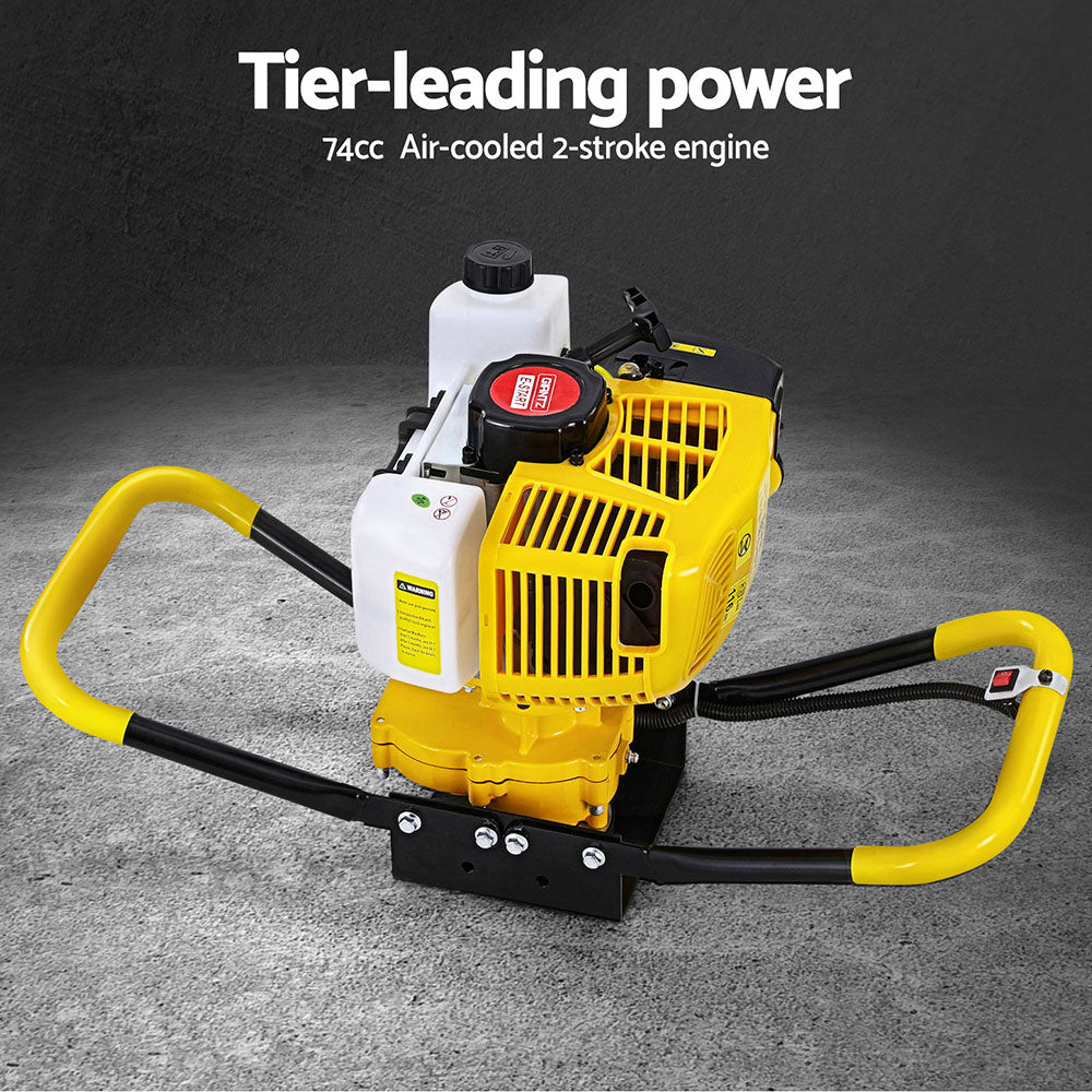 Petrol Post Hole Digger | 74CC | Motor Drill | Extension Auger Bits Kit