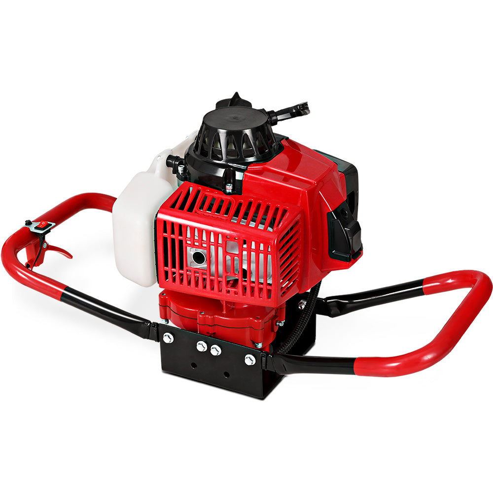 Petrol Post Hole Digger Motor | 80CC Engine Only | Red | High-Performance Auger