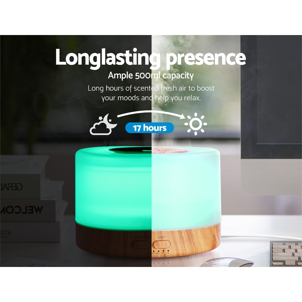 Aroma Diffuser | Aromatherapy | Light Wood | 500ml