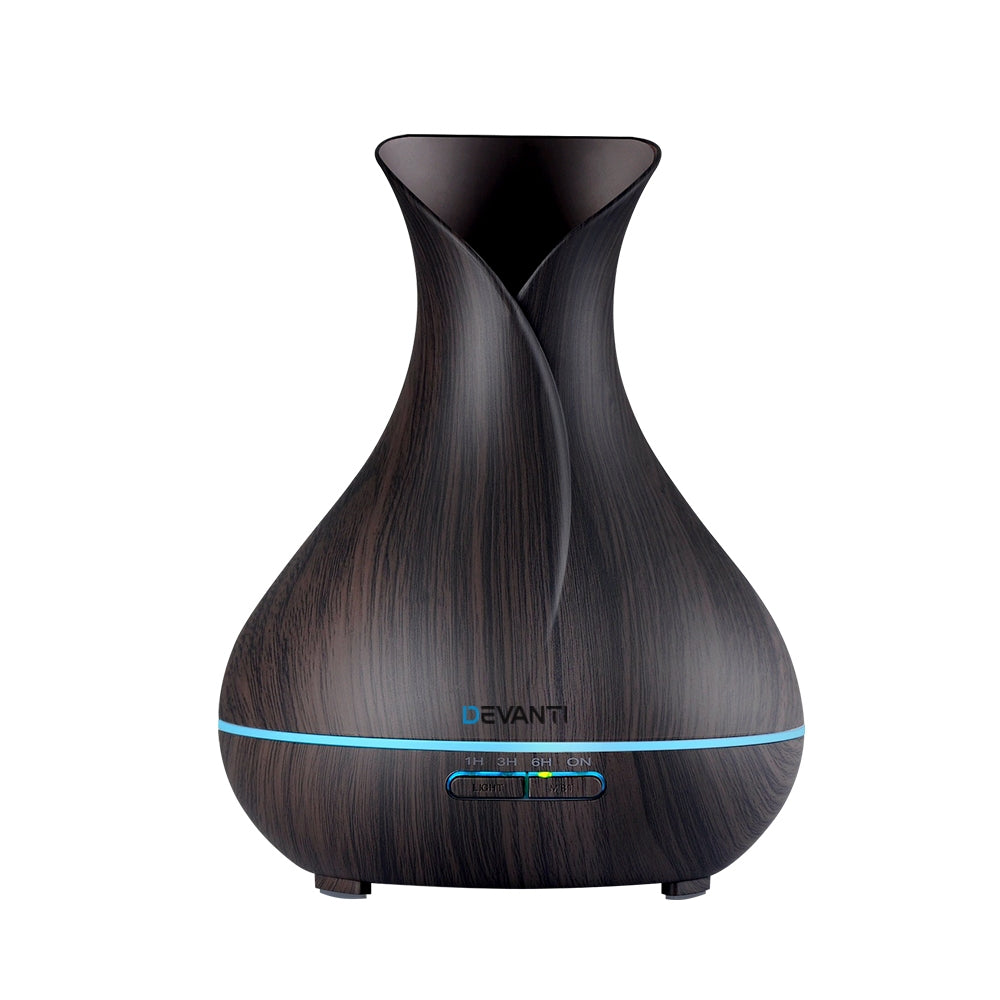 Devanti Aroma Diffuser | Aromatherapy | Dark Wood | 400ml