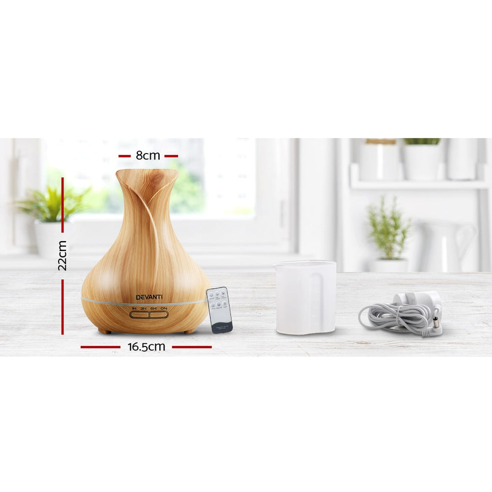 Aroma Diffuser | Aromatherapy | Light Wood | 400ml