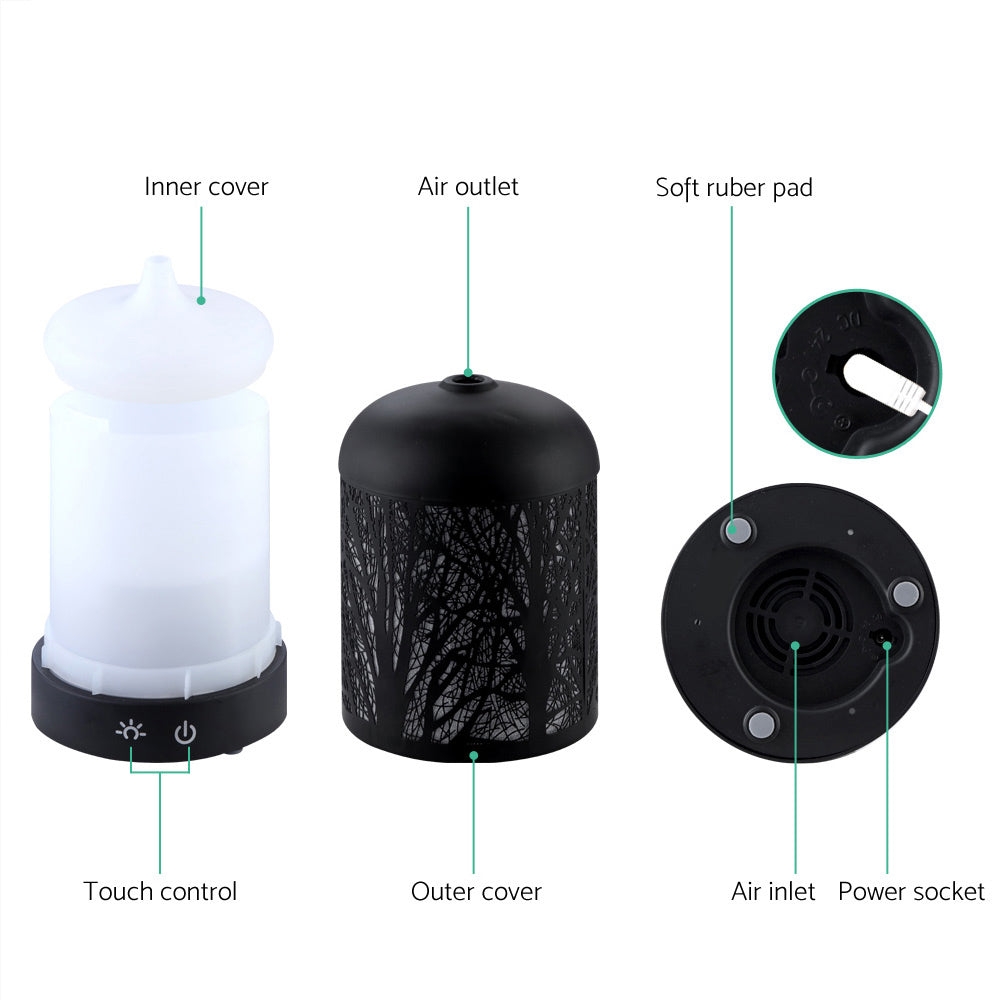 Aroma Diffuser | Aromatherapy | Black | 160ml