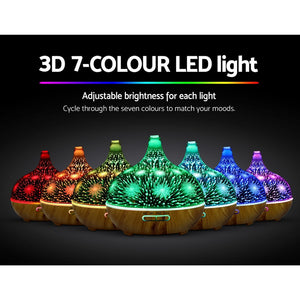 Aroma Diffuser | Aromatherapy | 3D Glass | 400ml
