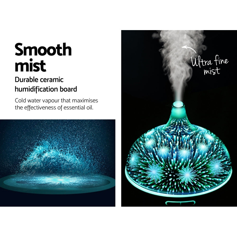 Aroma Diffuser | Aromatherapy | 3D Glass | 400ml