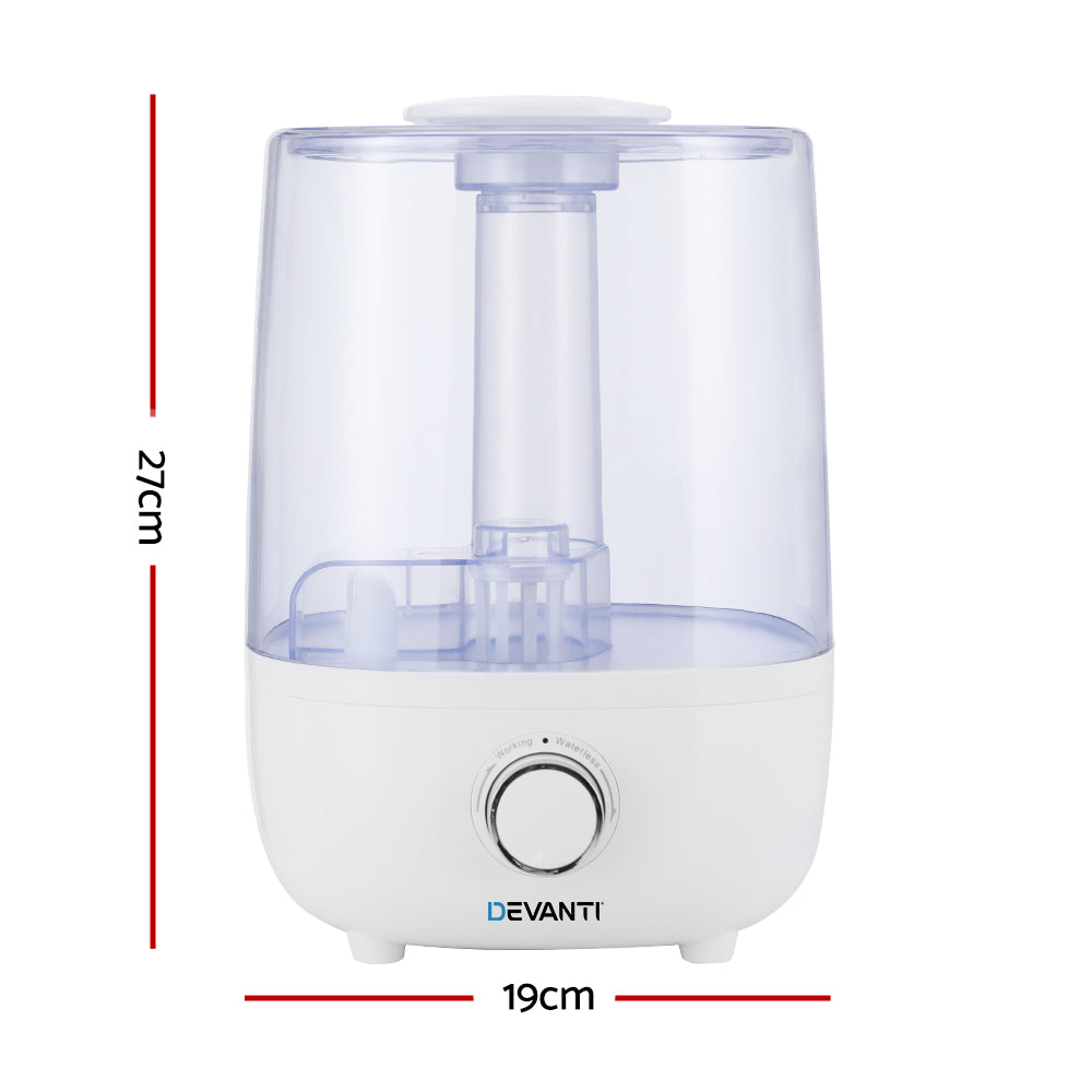 Devanti Aroma Diffuser | Aromatherapy Humidifier | 4L