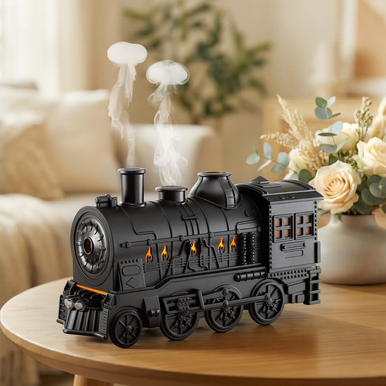 Train Aroma Diffuser | 300ml Humidifier with LED Timer