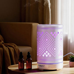 Aromatherapy Diffuser | 100ml | LED Lighting | Iron Finish | Forest (Style B)