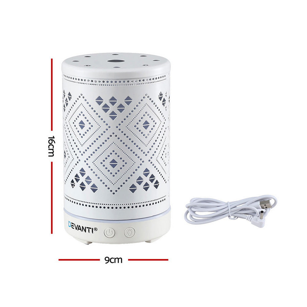 Aromatherapy Diffuser | 100ml | LED Lighting | Iron Finish | Forest (Style B)