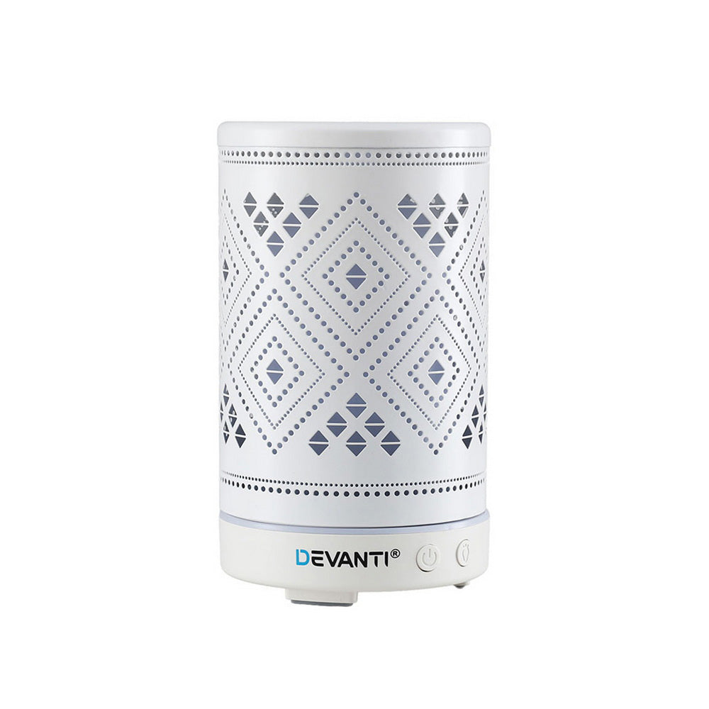 Aromatherapy Diffuser | 100ml | LED Lighting | Iron Finish | Forest (Style B)